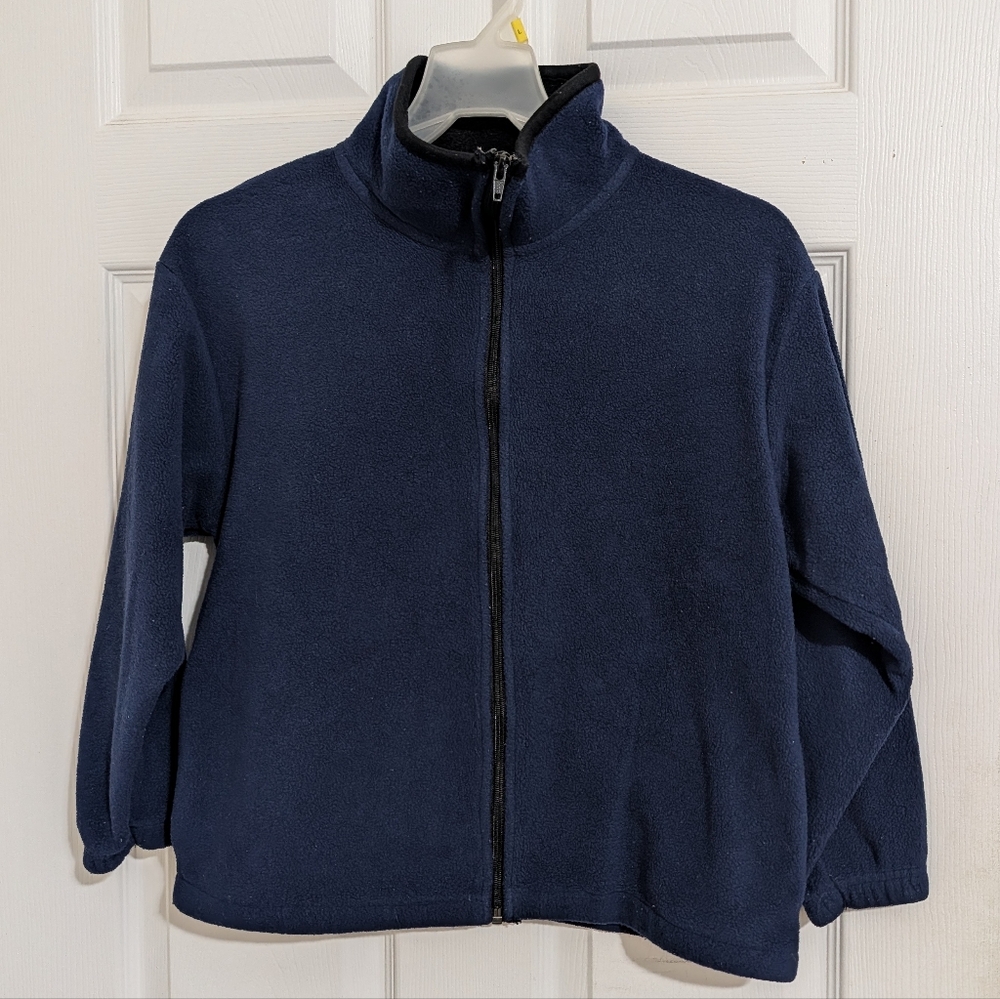 Vintage Timberline Colorado Kids Navy Blue Fleece Jacket Zip Up Size M